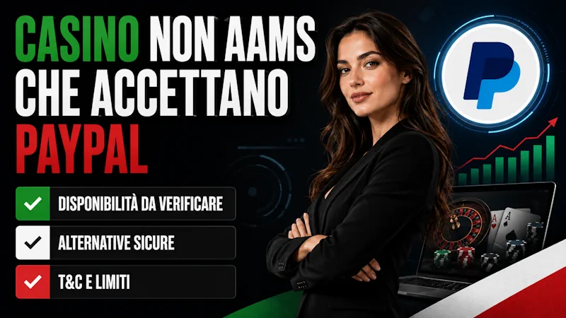 Casino non aams che accettano paypal