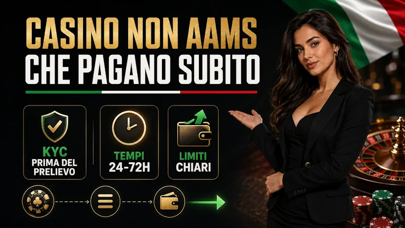 Casino non aams che pagano subito