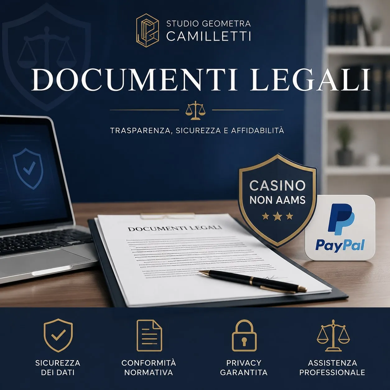 Casino non aams con paypal documenti legali
