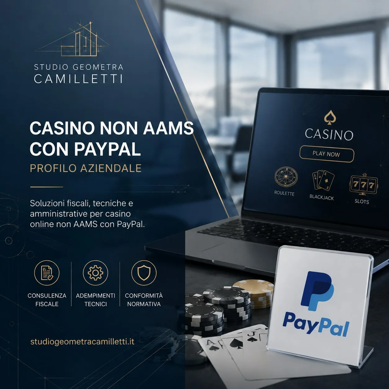 Casino non aams con paypal profilo aziendale