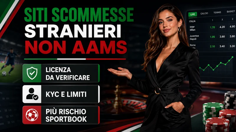 Siti scommesse stranieri non aams